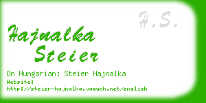 hajnalka steier business card